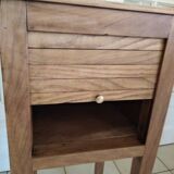 Louis XVI (Directoire) style curtained occasional furniture or bedside table