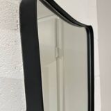 Rear view mirror and free shape black metal outline