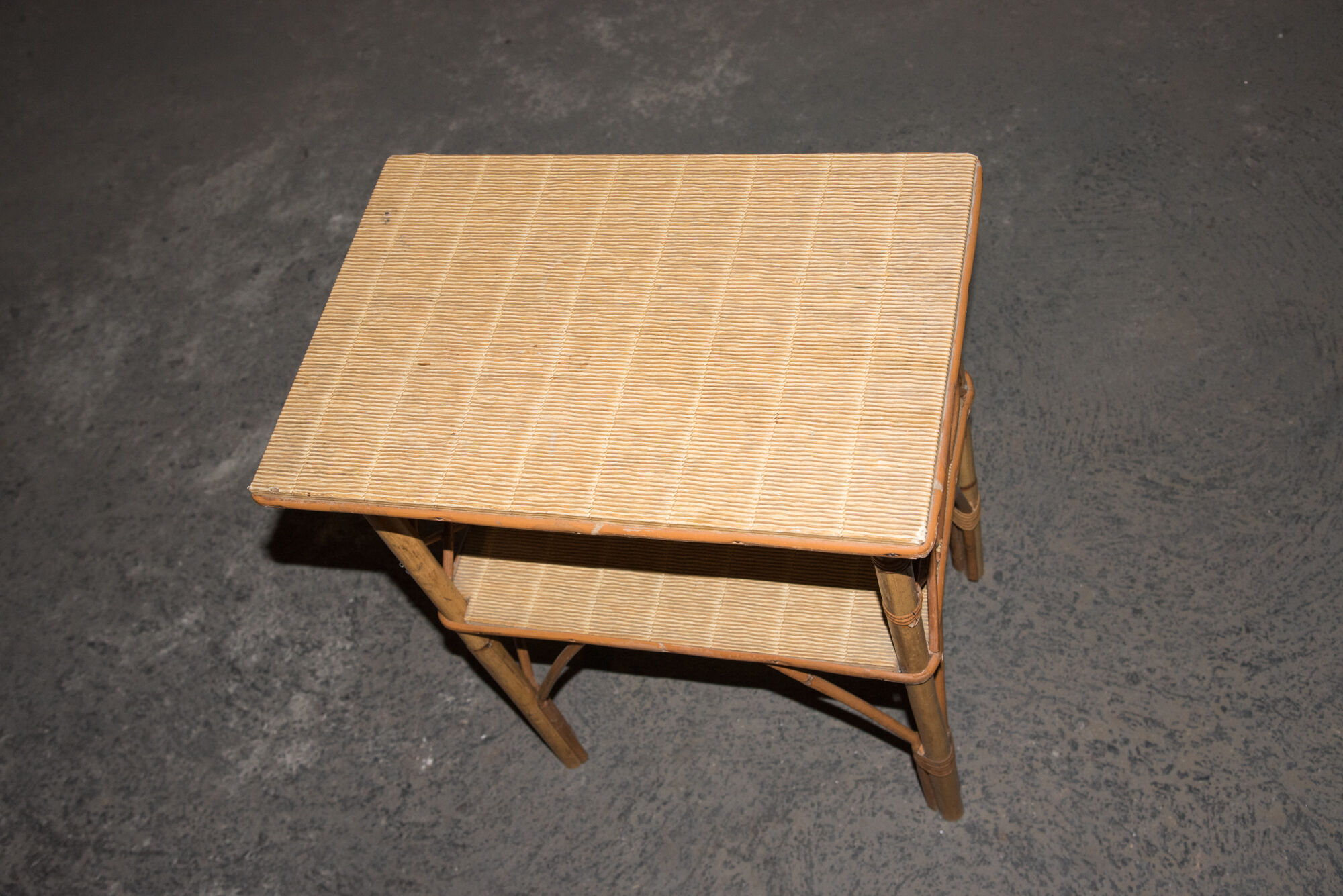 Bamboo bedside - rattan 60's