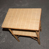 Bamboo bedside - rattan 60's