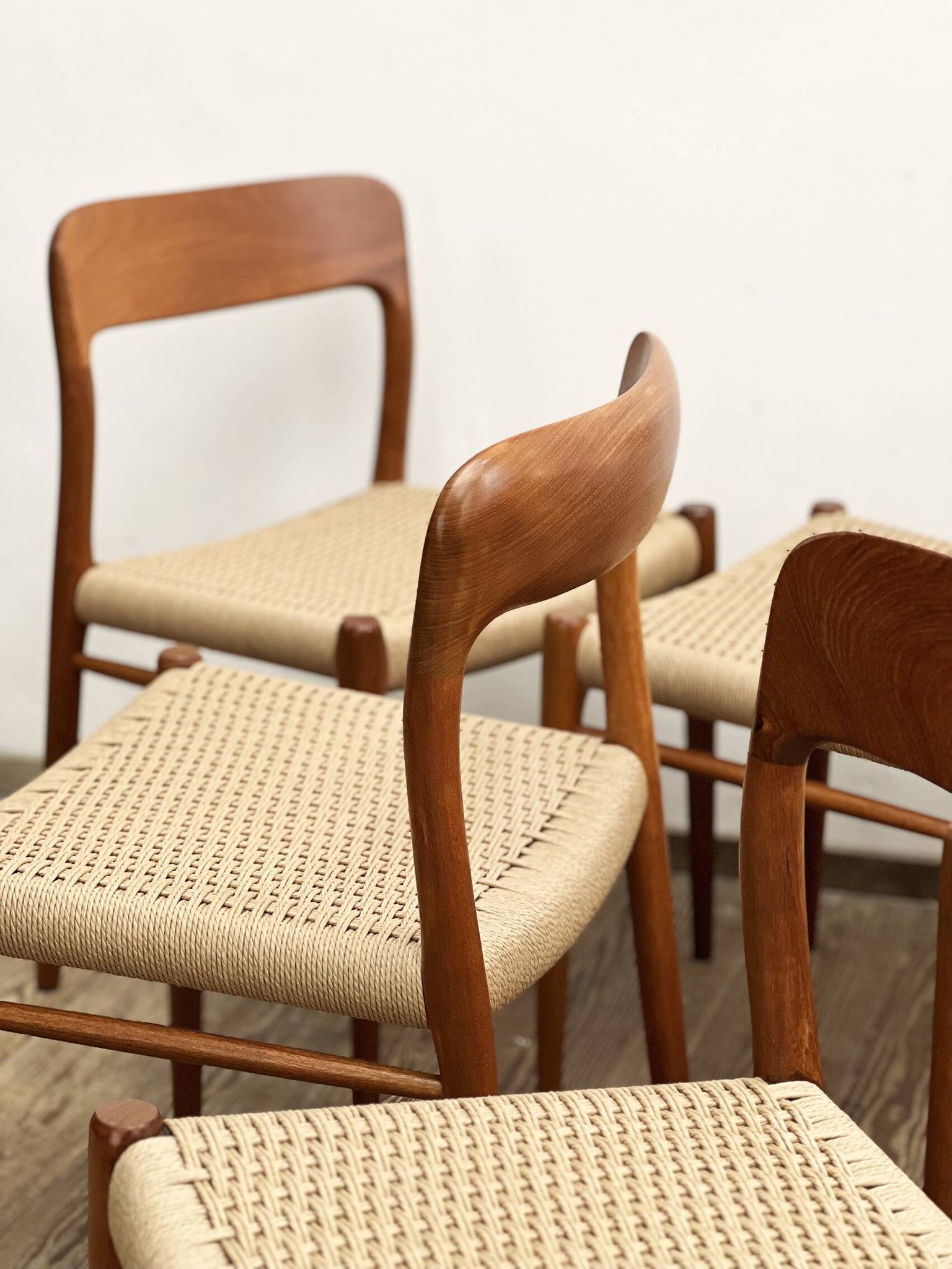 Set of 6 dining chairs by Niels O. Møller for J.L. Mollers