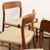 Set of 6 dining chairs by Niels O. Møller for J.L. Mollers