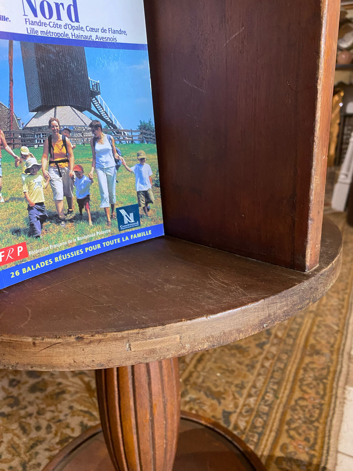 Vintage rotating 1950s bookcase