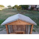 Aviary bird cage wood and wire mesh