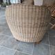 2 fauteuils contemporains en rotin