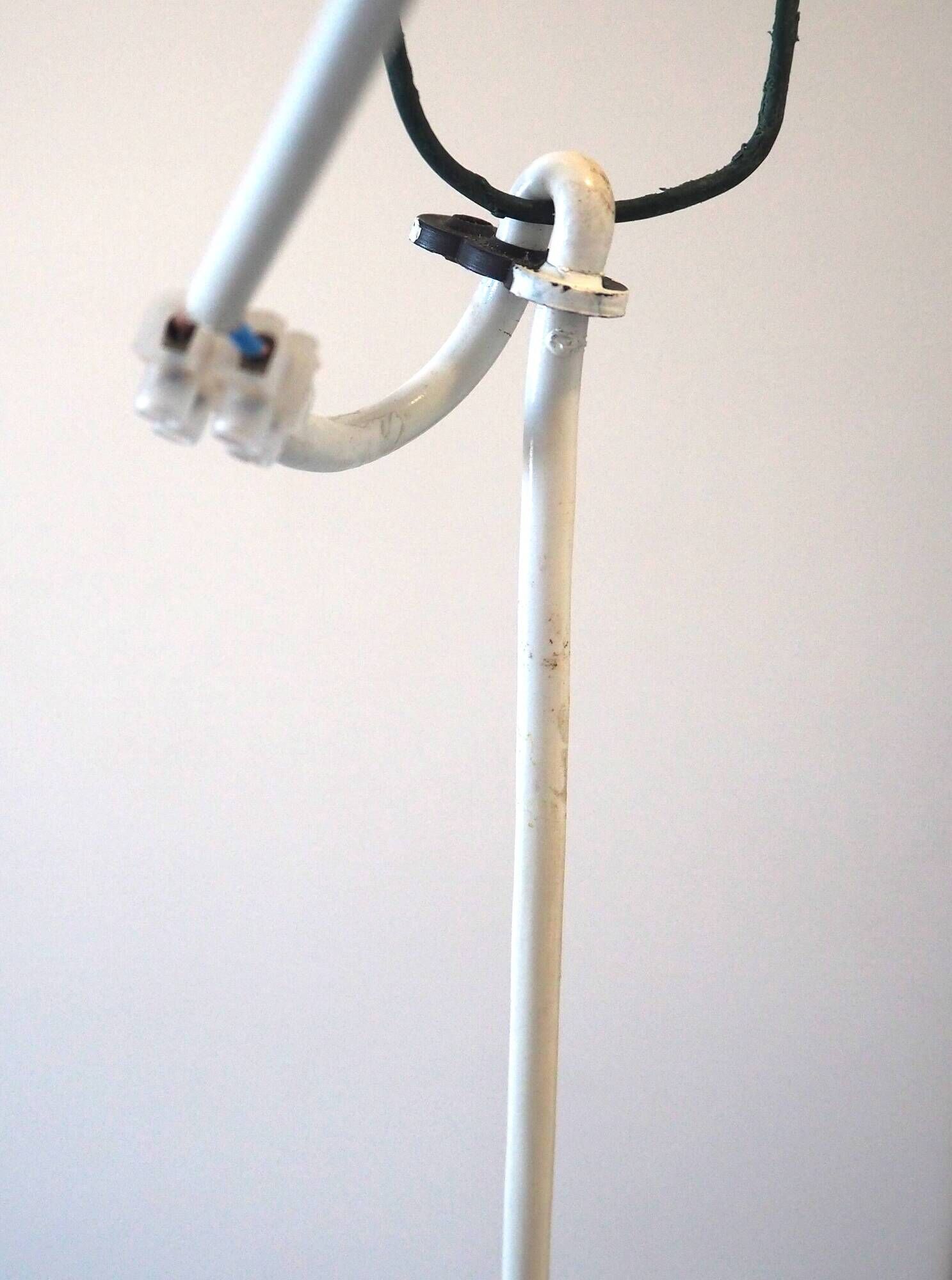 White opaline pendant lamp bouquets of roses from the 1970s.
