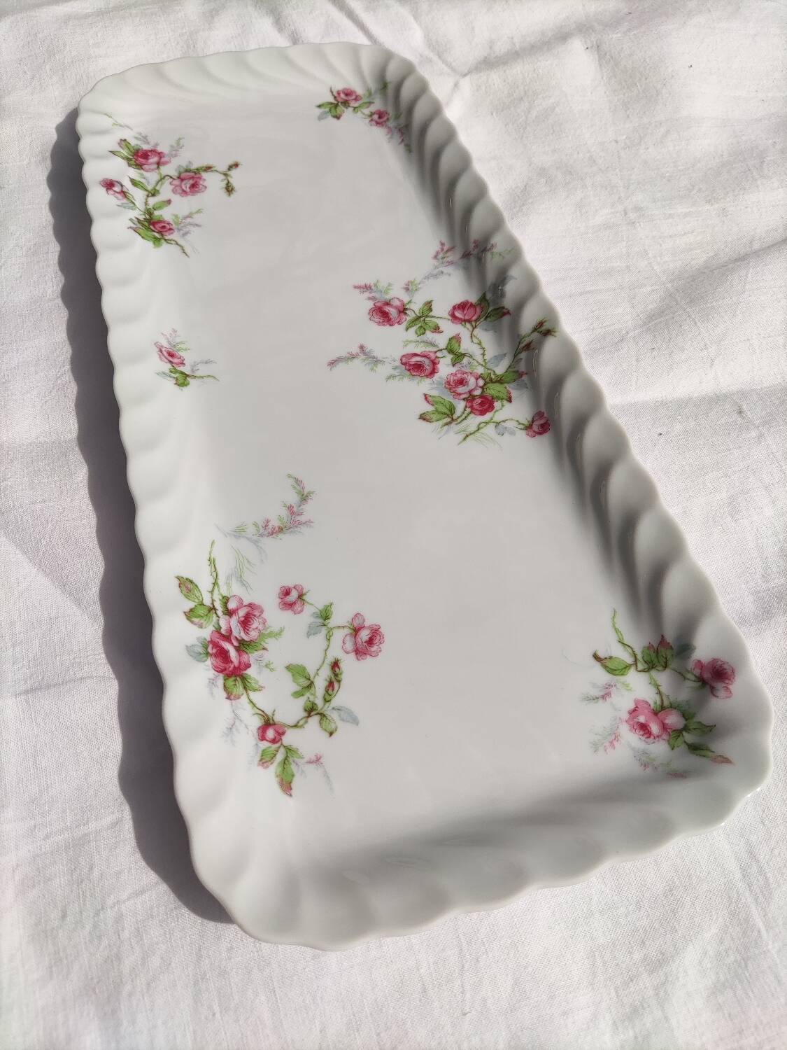 Limoges Haviland porcelain cake dish, Sylvie model