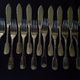 Set of 8 fish cutlery cristofle france model cluny uniplat