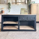 Old counter with black patina