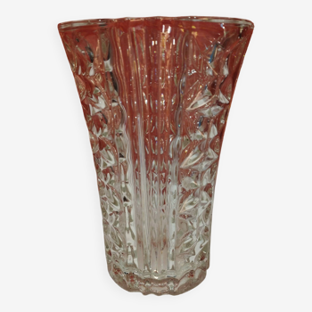 Ancien grand vase en verre haut