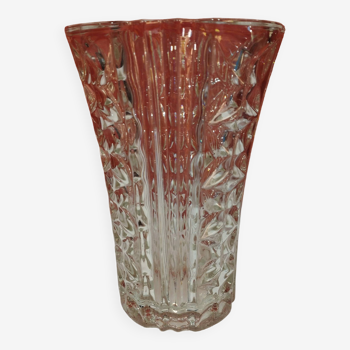 Old tall tall glass vase