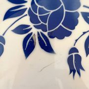 Corsica floral decoration hollow dish, Digoin Sarreguemines