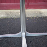 Round table formica white vintage 60/70