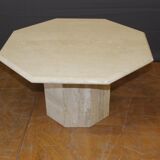 1970 travertine coffee table