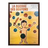 Affiche encadrée La guerre des Boutons, par Savignac