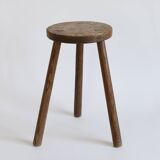 Wooden tripod stool