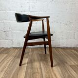 Vintage Scandinavian teak armchair model 213 by Th Harlev for Farstrup Møbler, 60s