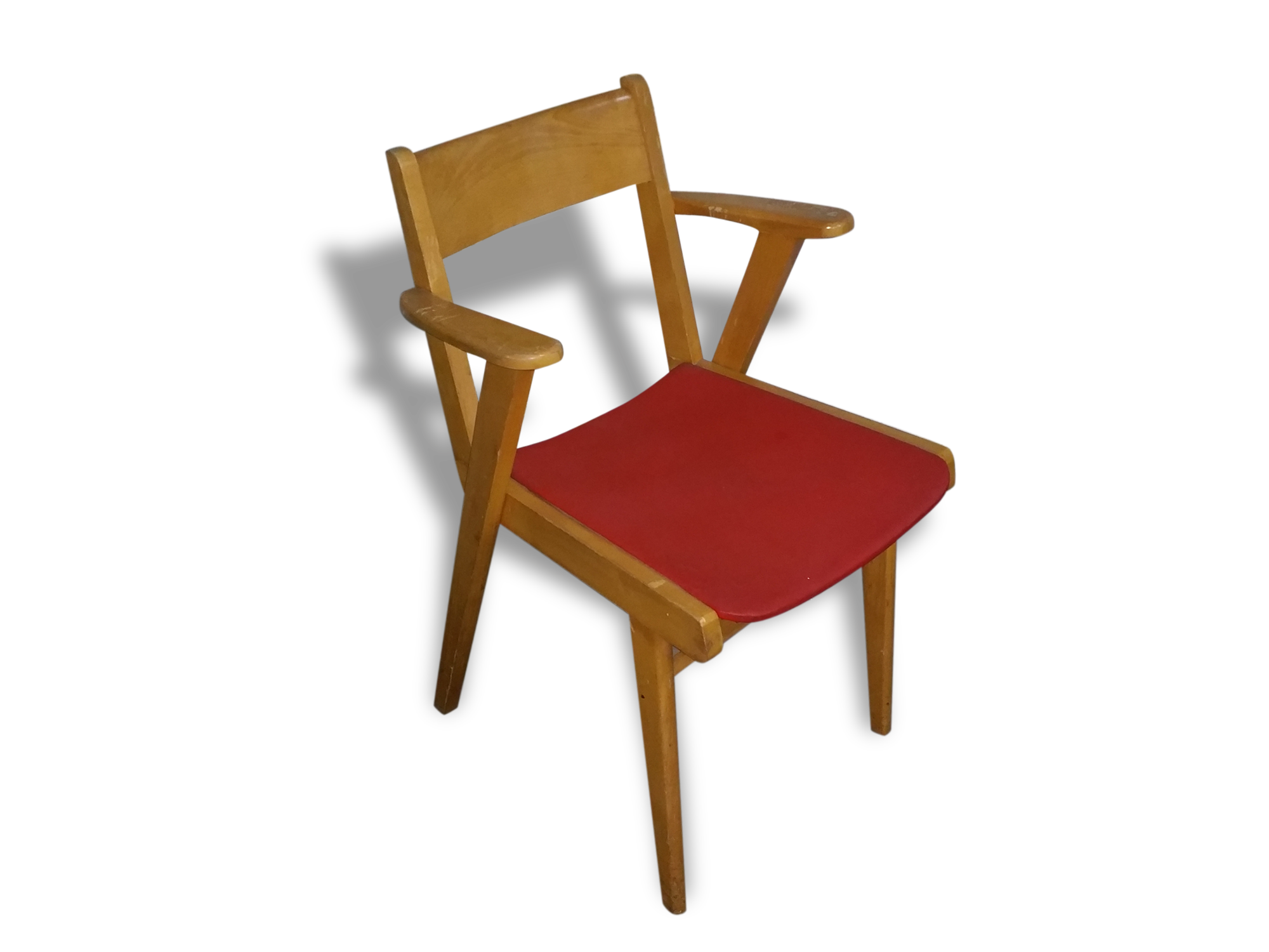 Chair red vintage compass