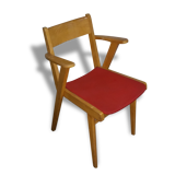 Chair red vintage compass