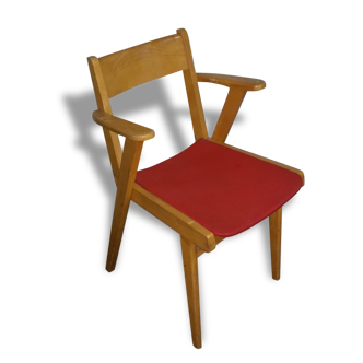 Chair red vintage compass