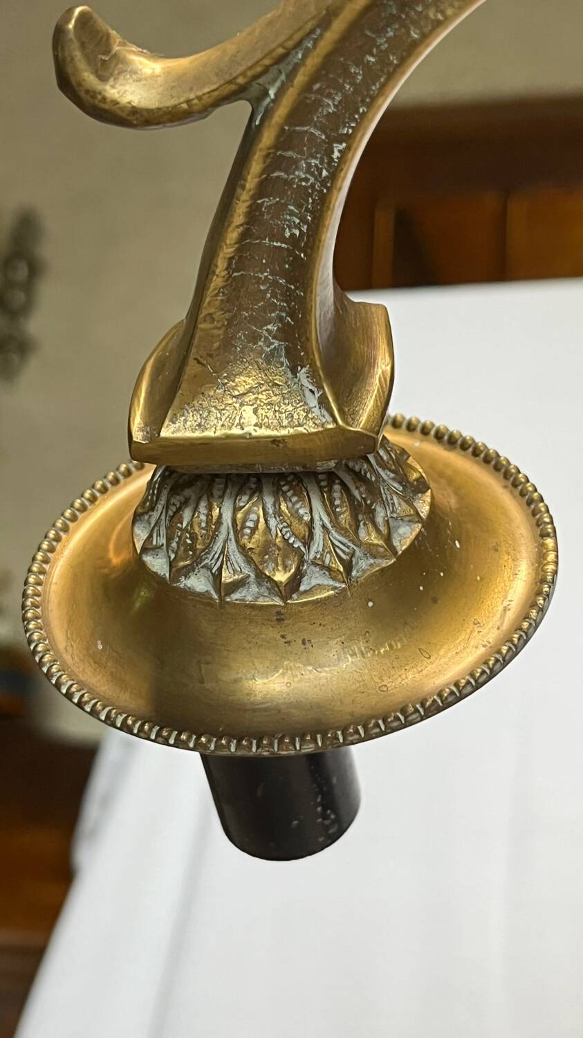 Vintage 6-arm copper chandelier