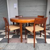 Set of 5 chairs from the 1950s designed by Georg Leowald.