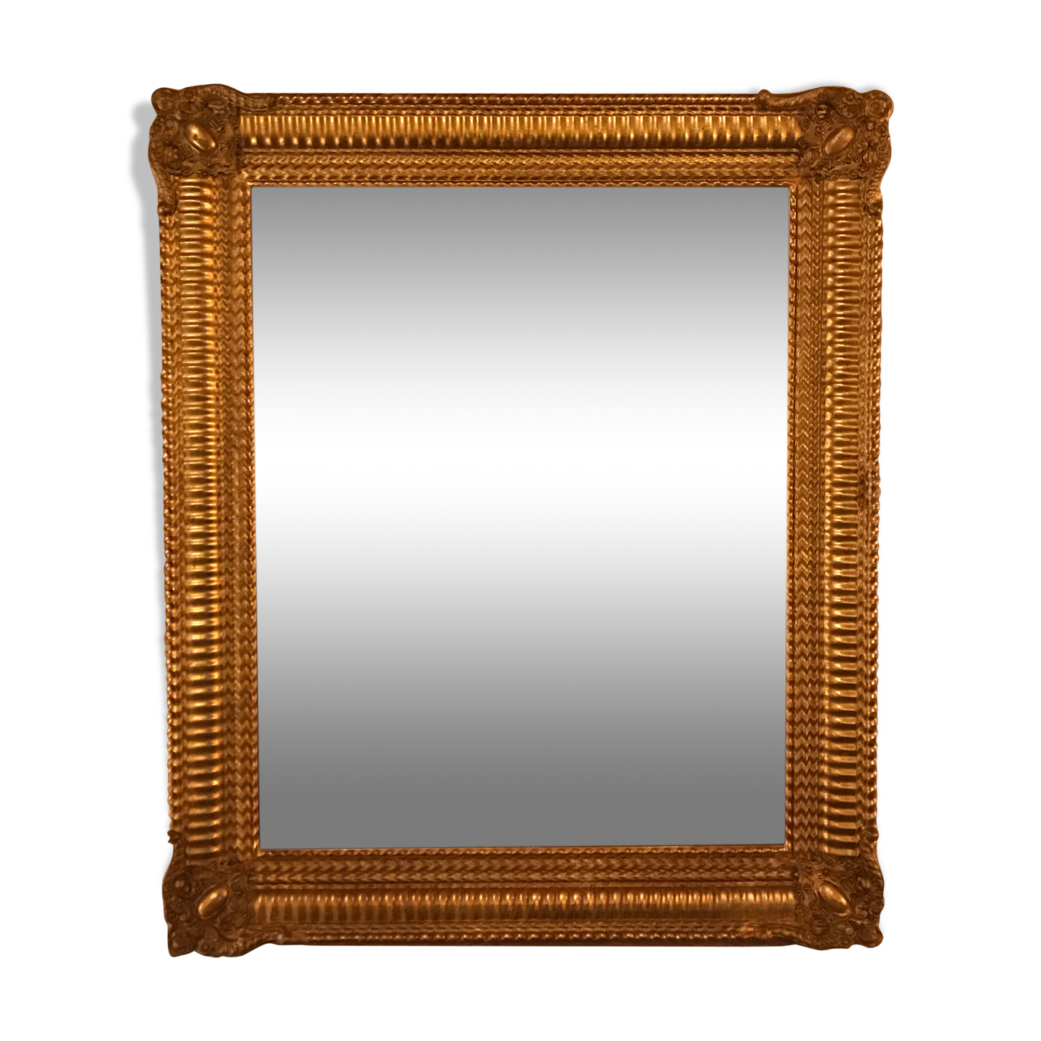 Mirror Louis XV - XVI with gold leaf 80x94cm