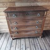 Antique chest of drawers with marble top
