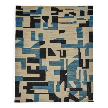 Kilim décoratif tribal contemporain 288 cm x 356 cm