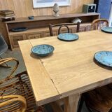 Solid oak farmhouse table