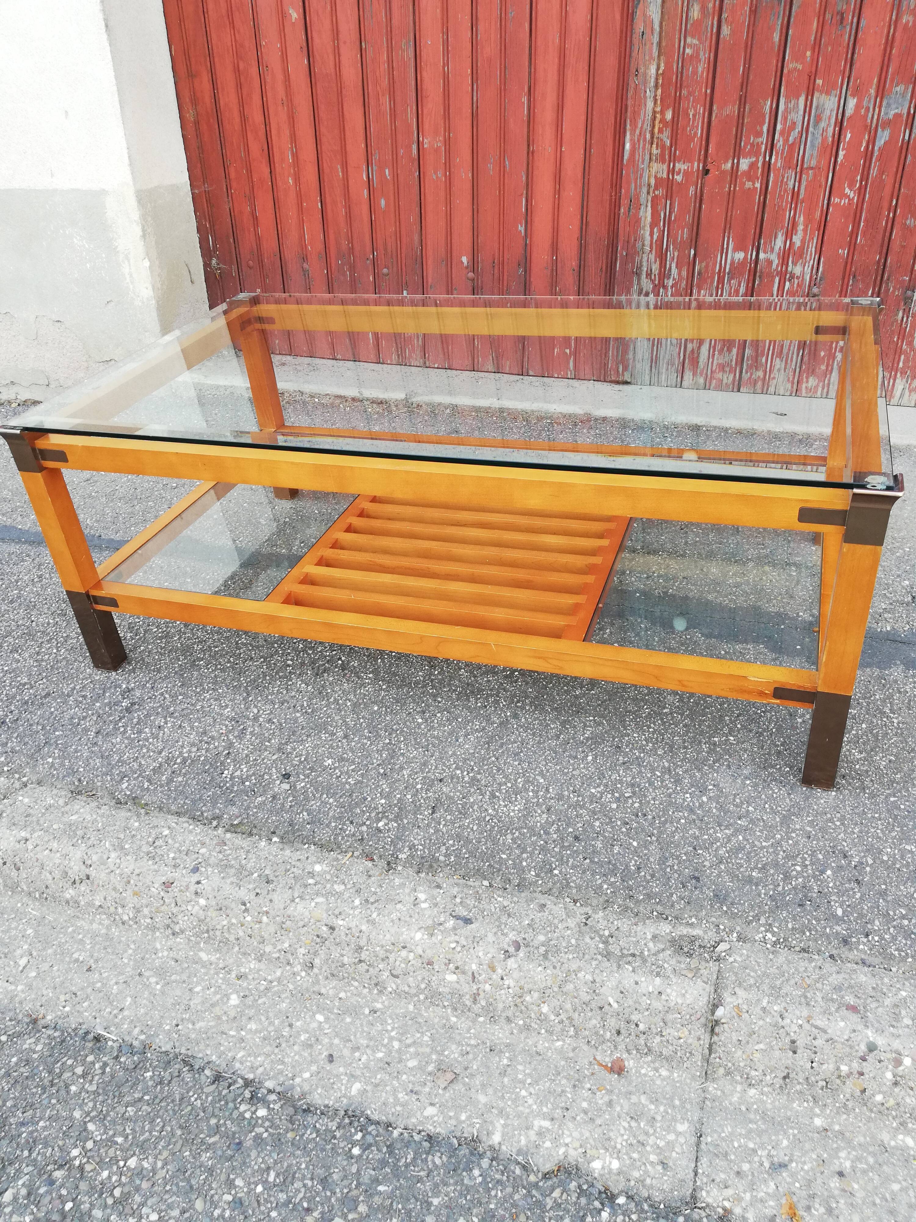 Table basse vintage Pierre Vandel Paris