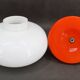 1970s Stepan Tabery Glass Mushroom Table Lamp, Czechoslovakia
