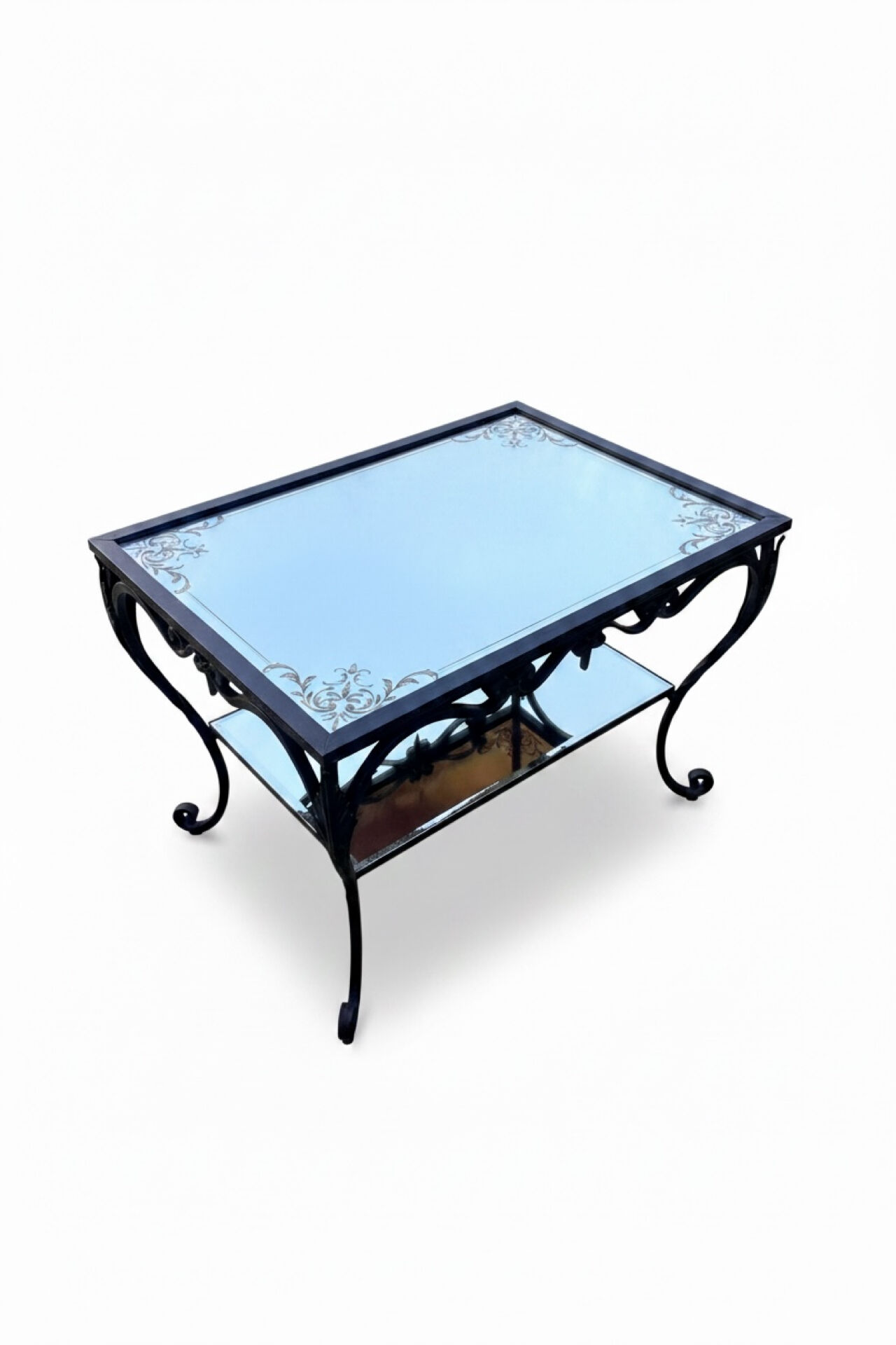 Mirror coffee table, circa 1920