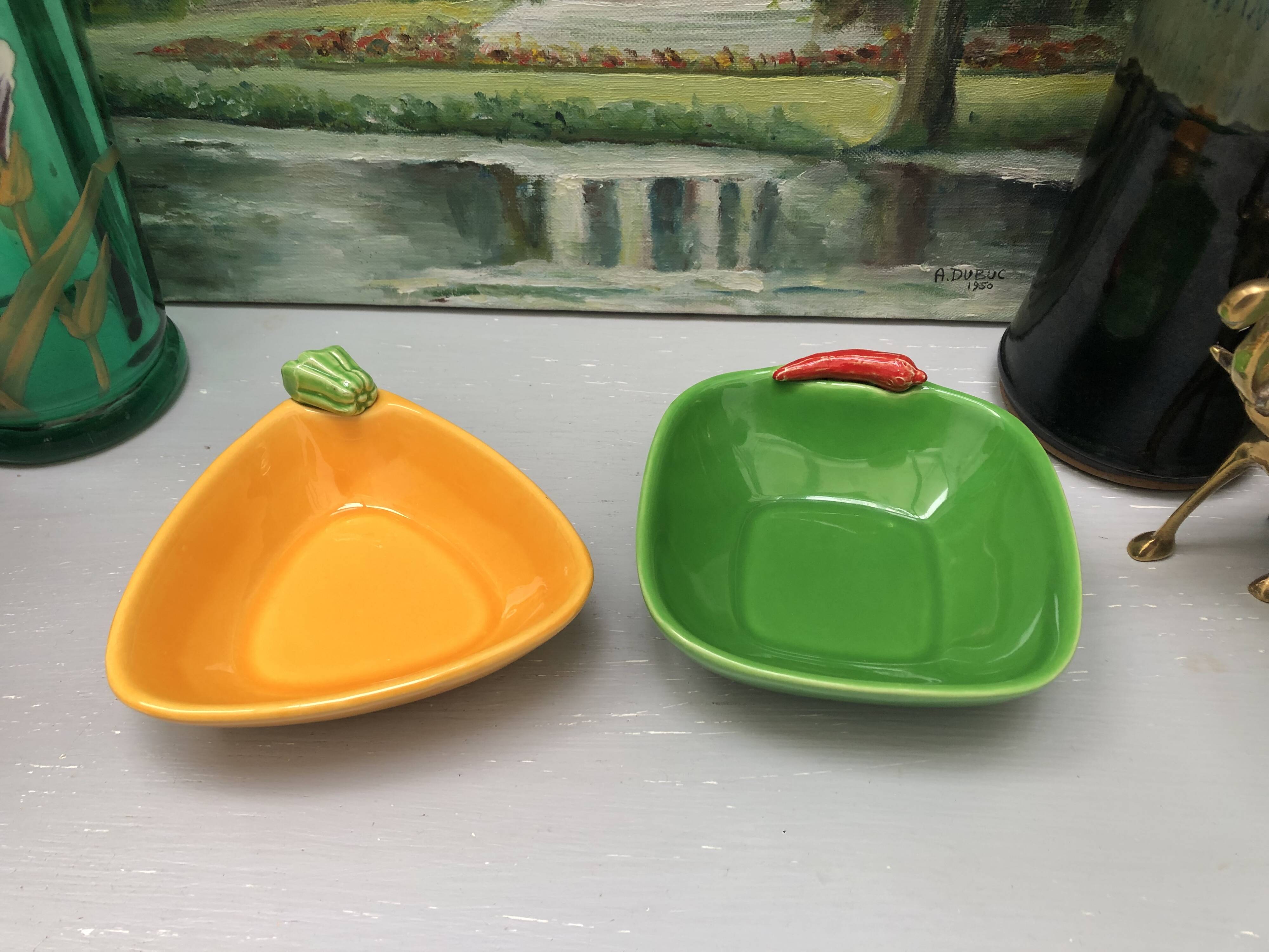 Set of 2 Saint Clément slush trays from the 60s