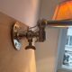 Paire d’appliques orientables vintage, Art Deco chrome et beige