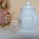Sugar bowl in old white porcelain of Limoges