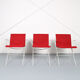 French mid-century vintage garden set designed by Raoul Guys (attributed) 3 chairs and a table