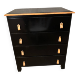 Commode parisienne noire relookée