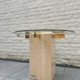 Table basse travertin Artedi 1970