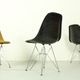 Set of 4 Yellow Herman Miller Original Vintage Eames Upholstered DSR Dining Side Chair, 1960s
