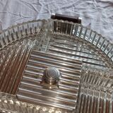 Art Deco 1930s silver-plated metal serving tray