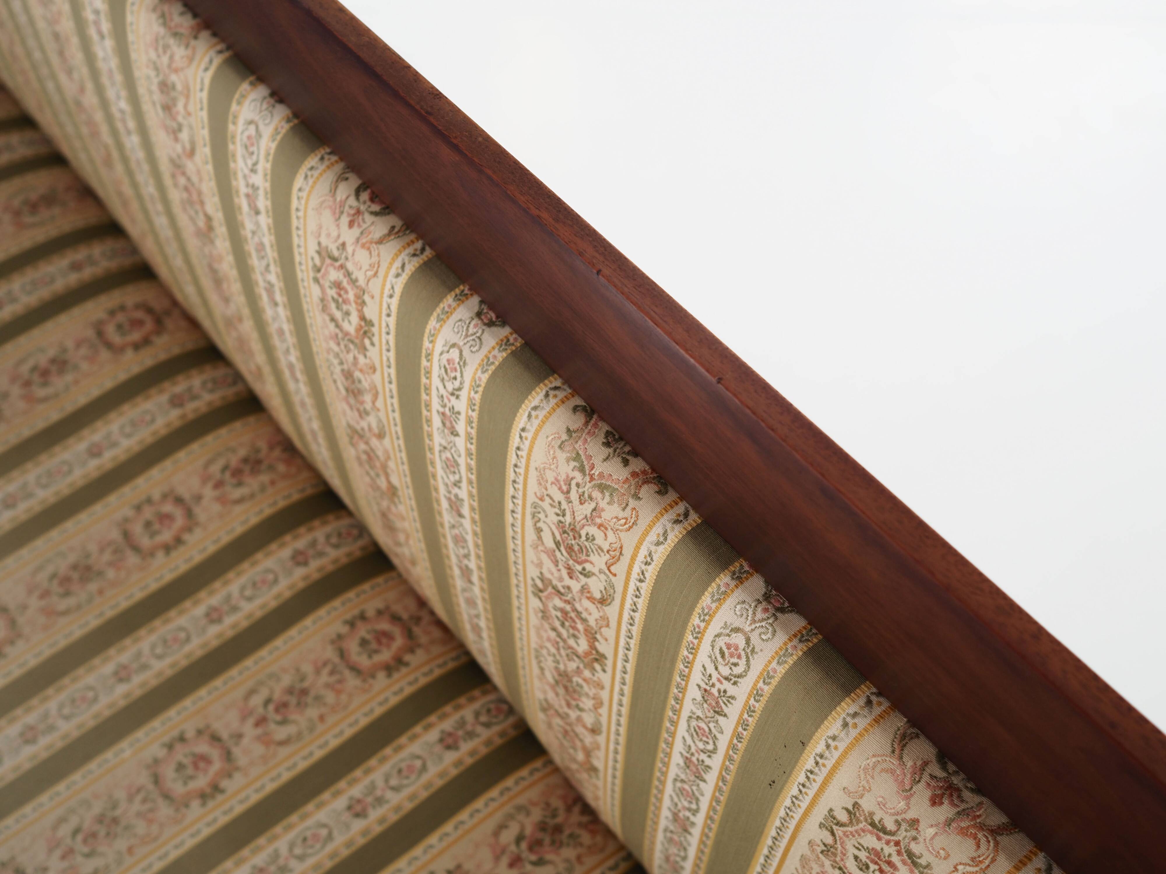 Empire-style mahogany canapé, French design, 1940s, made in Denmark.