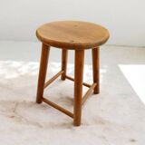 Low wooden stool