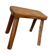 Table d'appoint/piédestal vintage en bois pour plantes