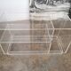 80s plexiglass hi-fi furniture shelf