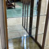 English walnut showcase from the 1950s