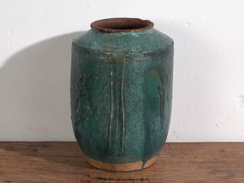 Antique turquoise green vase (circa 1820) #34