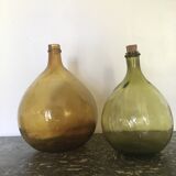 Amber color demijohn 10l