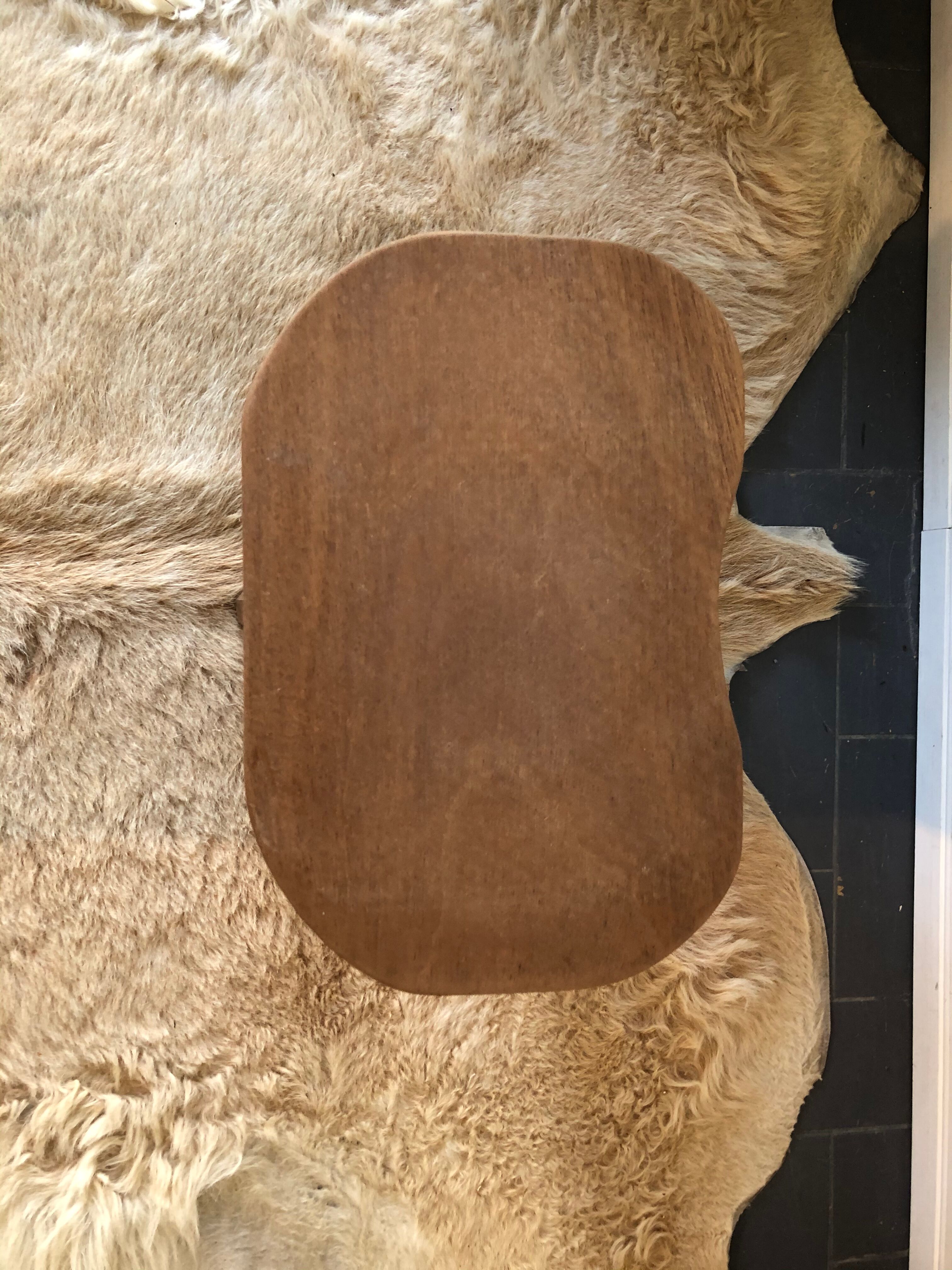 Vintage wooden tripod stool