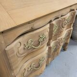 Louis XV secretary in raw wood